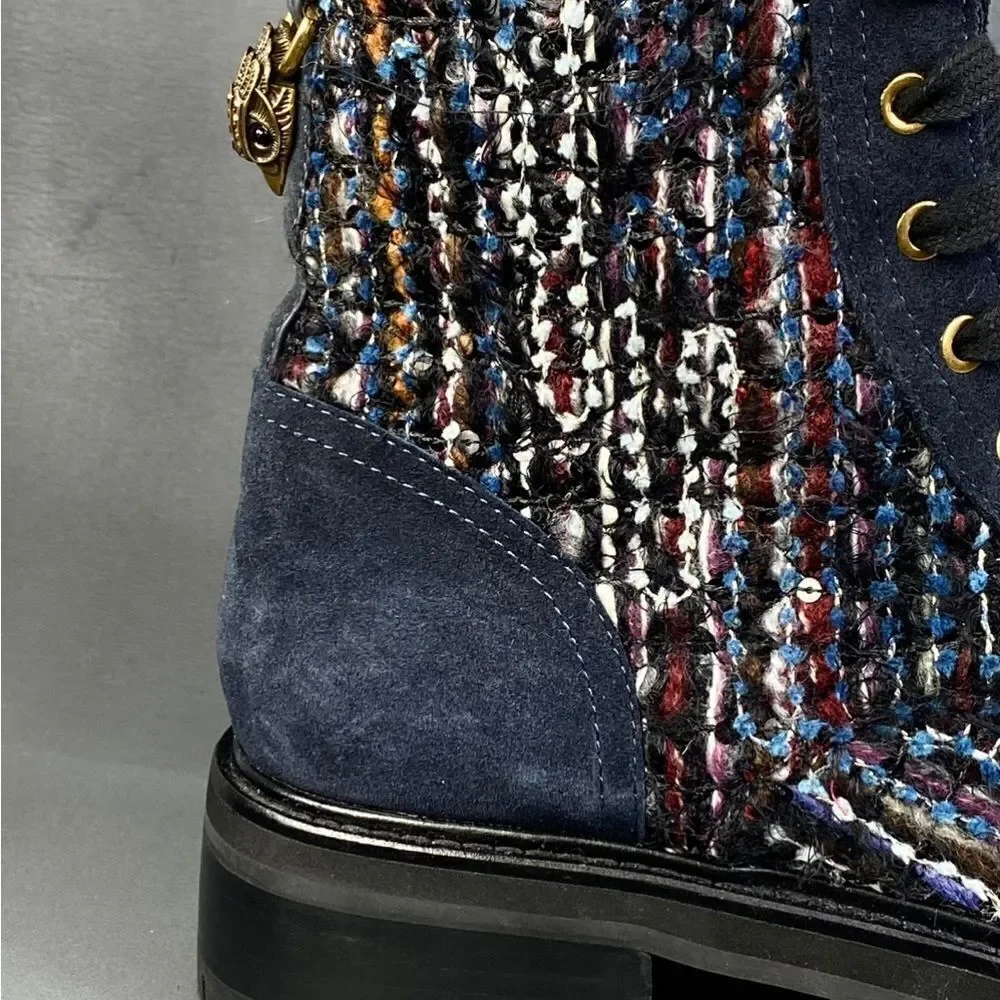 KURT GEIGER LONDON Women's Kensington Lace Up Combat Boots  size 36 (5.5)